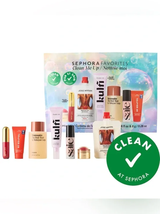 Sephora Multi-Mini Skincare & Beauty Set - Pastel Aqua Pink Lavender - Picture 3 of 3